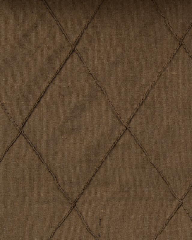 DUP-101_Diamond fabric in Sepia - Catania Silks